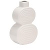 Sagebrook Home Stacked Circle Ceramic Vase - Contemporary Creative Abstract Vase for Home or Office Decorative - 2 of 4