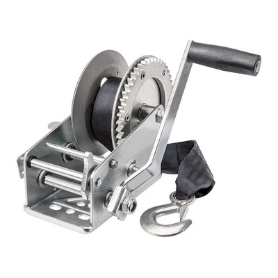Reese 7017000 20 Foot Hook Strap Zinc Plated Carbon Steel Marine Ratchet Winch