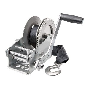 Reese 7017000 20 Foot Hook Strap Zinc Plated Carbon Steel Marine Ratchet Winch - 1 of 4