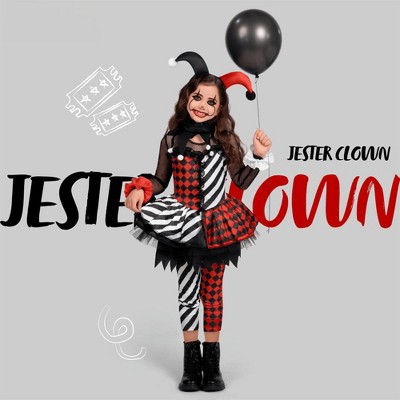 Joyfy Halloween Clown Costume for Girls, Evil Clown Dress for Girls Halloween Cosplay