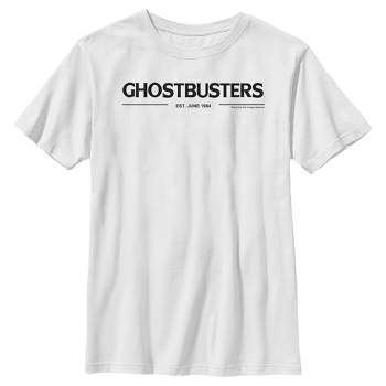 Men's Ghostbusters Black Logo T-shirt - White - Small : Target