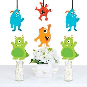 Big Dot of Happiness Monster Bash - Decorations DIY Little Monster Birthday Party or Baby Shower Essentials - Set of 20