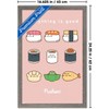 Trends International Pusheen: Bento Box - Everything Is Good Sushi Grid Framed Wall Poster Prints - 3 of 4