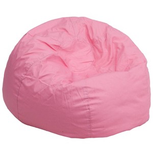 Oversized Bean Bag Chair - Pink - Flash Furniture