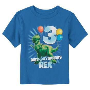 Toddler's Toy Story Birthdaysaurus Rex 3 T-Shirt