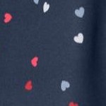 navy hearts