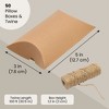 Bright Creations Set of 50 Pillow Gift Boxes with 100ft Jute String Twins for Wedding Party Favor, Kraft Paper, 5 X 3.5 in - 3 of 4