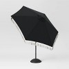 9' x 9' Fringe Market Patio Umbrella Black - Opalhouse™ - image 3 of 4