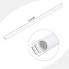 Unique Bargains Water Plumb DIY Crafts High Impact Rigid Round Pipes 8" Length ID 0.24" OD 0.31" White - 2 of 4