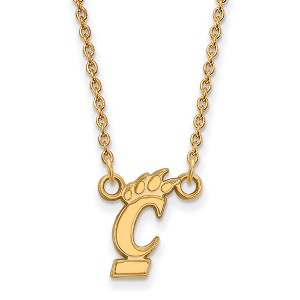 Black Bow Jewelry 14k Yellow Gold Cincinnati Bearcats NCAA Necklace 18 Inch - 1 of 4
