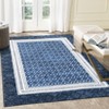 Indoor Geometric Bordered Large Rugs, Soft Non Slip Washable Carpet for Bedroom Living Room, Low Pile Home Decor Mat - 3 of 4