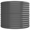 vidaXL Garden Raised Bed Powder-coated Steel 116.5"x31.5"x26.8" Gray - 4 of 4