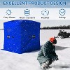 Hub-Style Insulated 3-6 Person Pop-Up Ice Fishing Shelter with Thermal Layer, Lightweight & Easy Setup for Winter Comfort - 3 of 4