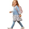 The Pink Picket Fence Penny Penguin Outfit Set for Girls – Twirl Dress, Cotton Leggings, Scrunchie & Headband with Blue and Penguin Print - 3 of 4