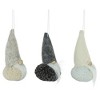 Northlight 3ct Plush Santa Gnomes Christmas Ornament Set 4.75" - Gray/Cream White - 4 of 4