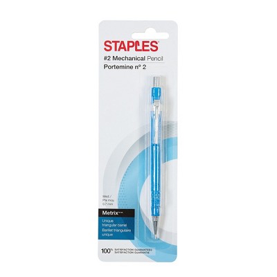 Staples Metrix Mechanical Pencils 0.7mm Blue (50805)