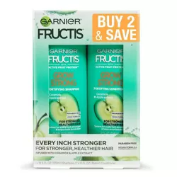 Garnier Fructis Active Fruit Protein Grow Strong Fortifying Shampoo & Conditioner Twin Pack - 24.5 fl oz