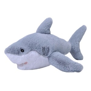 Wild Republic Ecokins Great White Shark Stuffed Animal, 12 Inches - 1 of 1
