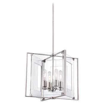George Kovacs Lighting Crystal Clear 4 - Light Pendant in  Polished Nickel