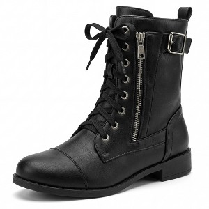 BLISSFUL STEP Faux Leather Durable Lightweight Flexible Boots : Target