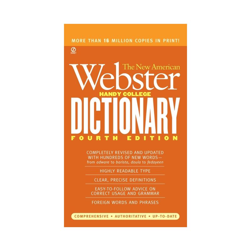 The New American Webster Handy College Dictionary - 4th Edition by  Philip D Morehead (Paperback), 1 of 2