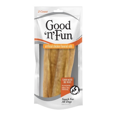 Good 'n' Fun Chicken Rolls Rawhide Dog Treats - 2ct