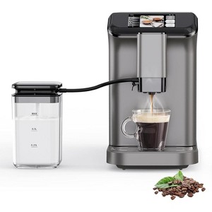 Acekool 20 Bar Espresso Machine, 1350W Power, Touchscreen, Burr Grinder, Milk Frother, Auto Cleaning, 1.5L - 1 of 4