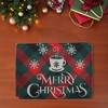 Unique Bargains Christmas Place Mats Linen Red Green 13"x17.7" 2 Pcs - 2 of 4