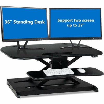 Costway Electric Standing Desk Height Adjustable Tabletop Sit To Stand Riser Monitor New