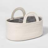 Coiled Rope Diaper Caddy with Dividers - Cloud Island™ Cream