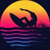 Junior's Design By Humans Surfer Waves By clingcling T-Shirt - 2 of 3