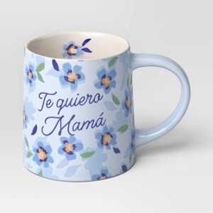 16oz Stoneware Te Quiero Mama Mug Blue - Room Essentials™ - 1 of 3
