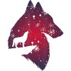 Junior's Design By Humans Funny Christmas wolf with snowfall outfit adults baby kids T-Shi By NekoShop T-Shirt - 2 of 3