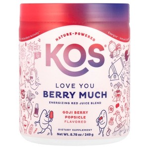 KOS Love You Berry Much, Energizing Red Juice Blend, Goji Berry Popsicle, 8.78 oz (249 g) - 1 of 4