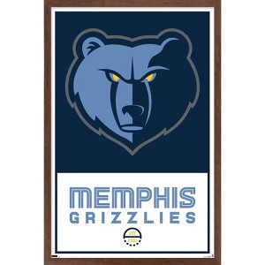 Trends International NBA Memphis Grizzlies - Logo 21 Framed Wall Poster Prints - 1 of 4