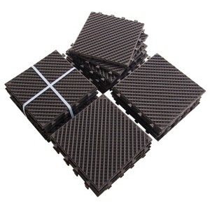 Maggift Carpet Tiles Interlocking Deck，Outdoor or Indoor Flooring for Patio, Bancony, Pool Side，Backyard，Play Area，Brown, 36.6"*36.6"0.75" - 1 of 4