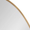Kate and Laurel Zayda Metal Oval Mirror, 24x36, Gold - 2 of 4