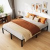 Metal Twin Size Bed Frame for Bedroom, Heavy Duty Sturdy Bed Frame with Storage Space, Easy Assembly, No Box Spring Needed, Black, 14 Inch, Twin - 3 of 4