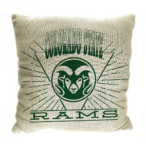 NCAA Colorado State Rams 26 x 26 Woven Tapestry Pillow - 1 of 4