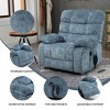 Rising Recliner Chair Heat Massage Dual Motor,Large Chenille Electric Power Lift Recliners With Power-Remote,Medium-Firm And Heavy Duty-Cuddlewood - 3 of 4