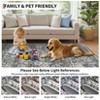 Vintage Distressed Area Rug for Living Room, Non-Slip Non-Shedding Washable Accent Rugs - 4 of 4