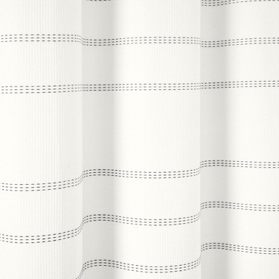 Modern Galaxy Waffle Woven Cotton Blend Shower Curtain 72" x 72" White and Gray
