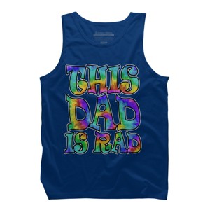 Men's Design By Humans Tye Dye This Dad Is Rad By honeytree Tank Top - 1 of 2