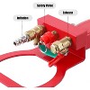 Air Jack, 3 Ton/6600 lbs Triple Bag Air Jack, Portable Air Bag Jack Lift up to 17.7 inch/450 mm, Pneumatic Jack with Adjustable Long Handles Red - 4 of 4