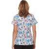 MediChic Women Scrubs V-Neck Printed Scrub Top with Three Pockets - 2 of 4