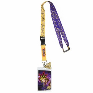 Yu-Gi-Oh! Manga Series ID Lanyard Badge Holder Millennium Puzzle Rubber Charm - 1 of 4