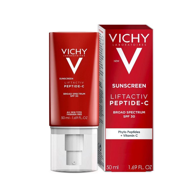 Vichy LiftActiv Peptide-C Anti-Aging Face Sunscreen Moisturizer with Vitamin C - SPF 30 - 1.69 fl oz, 1 of 11