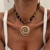 Gold Charm Scarf Necklace - Starfish, Cross & Flower Boho Beach Jewelry for Women - 2 of 4