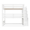 Whisen Twin Size Triple Bunk Bed with Storage Staircase, Separate Design - 4 of 4