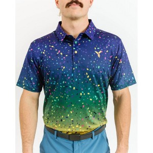 Men's Mardi Gras Golf Polo. LIMITED EDITION. - Yatta Golf - 1 of 4